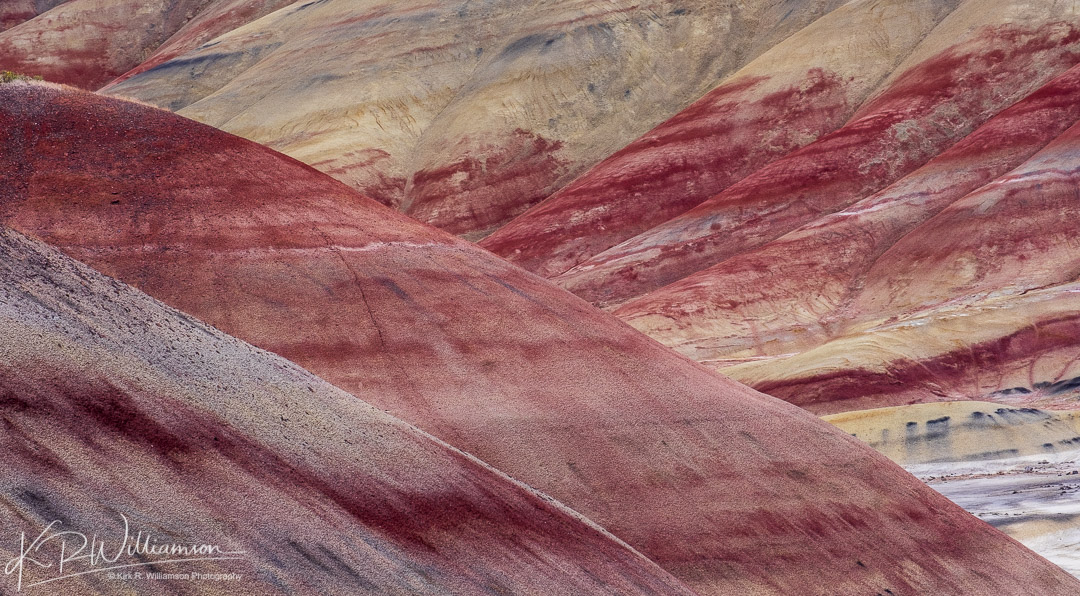 Landscape photography in the Painted Hills abstract