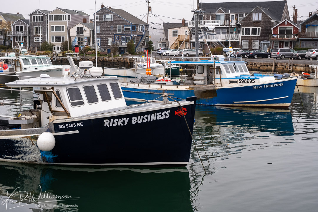 Rockport lobster boats wait to go out