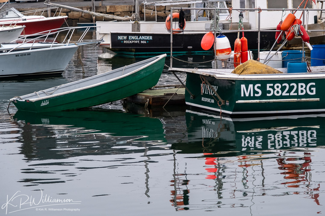 Colorful reflections Rockport Harbor